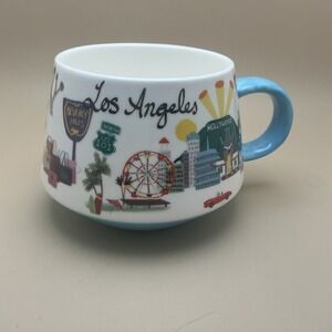 Grace Teaware Coffee Mug Los Angeles Icons Fine Porcelain 3 1/2 tall